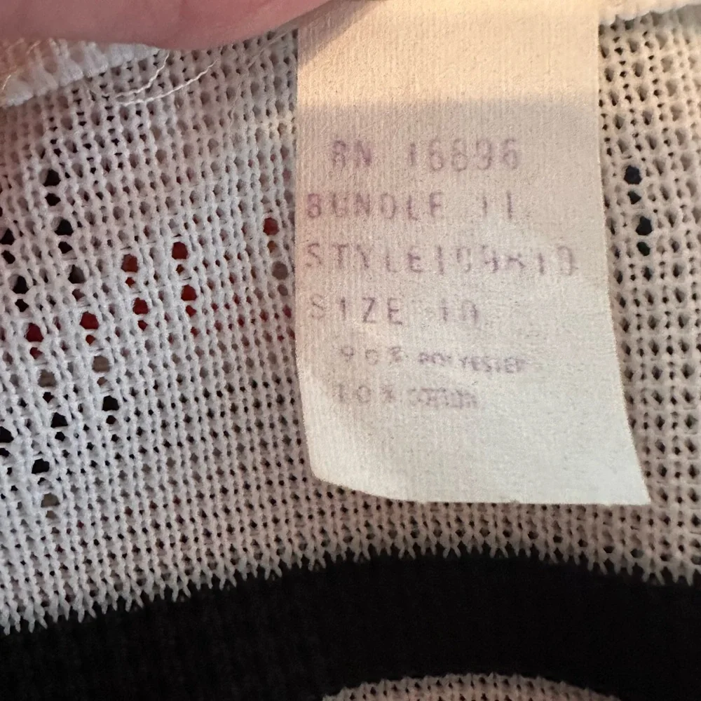 Vintage Bleeker Street polyester blend back zipper 10 capped sleeve knit dress - Picture 12 of 16